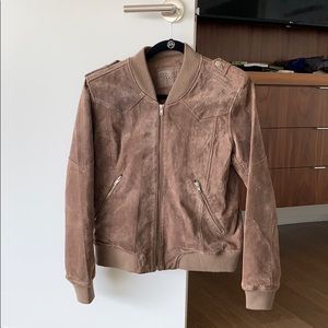 Blank NYC real suede moto jacket - size Medium
